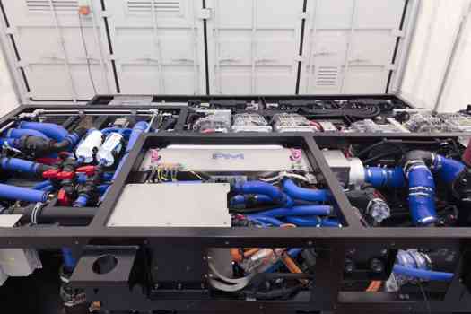 Proton Motor's new HyRail fuel cell system for a rail milling train with hydrogen fuel cell drive is an example for railway mobility. Image: Proton Motor